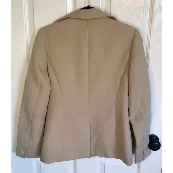 Colour Eighteen Sand Colored Button Down Blazer Jacket Peacoat - Size 8 - Picture 6 of 7